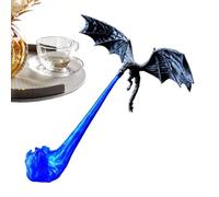 Dragon Bookshelf Lamp, 3D Printed Fire Breathing Fantasy Book Shelf Light