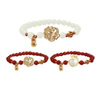 Dragon Bracelet 2024 Feng Shui | Chinese Zodiac Rope Stretch Bracelet, Good Luck Charm for the New Year
