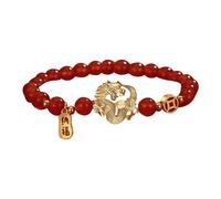 Dragon Bracelet 2024 Feng Shui | Chinese Zodiac Rope Stretch Bracelet, Good Luck Charm for the New Year