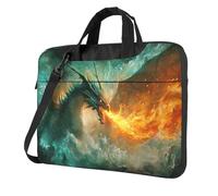 Dragon Breathing Fire Fantasy Art Laptop Bag Laptop Case 15.6 Inch Computer Bags Padded Sleeve Cover For Women Men