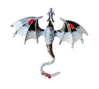 Dragon Brooch Pin - Alloy Dragon Vintage Brooch Pin | Dragon Animal Brooch | Fashion Dragon Wings Badge Coat Pin | Enamel Brooch Bags Pin | Colorful Fly Dragon Brooch Party | Suit Lapel Pin For Dating
