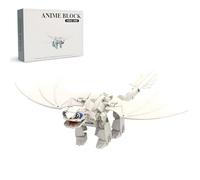 Dragon Building Blocks Set, 245 PCS White Toothless Dragon Building Kits, MOC Animal Bricks Toy, Creative Movie Beasts Animal Model Toys, Gifts for Adults and Teens