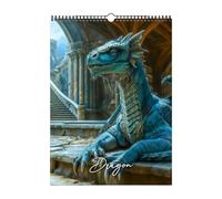 Dragon Calendar 2026,Dragon Theme Art Planner,12 Months Paper Calendar | Planner, Scheduling, Planning, Appointment, Decoration for Home, Wall, Room, Study