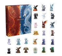 Dragon Calendar Advent 2025 - Acrylic 2D Home Decor 24 Days,Dragon Ornament Countdown Calendar | for Kids Adults Collectors Door Car Indoor Desktop Birthday Holiday