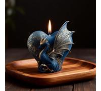 Dragon Candle Moulds Silicone, 3D Heart Shaped Dinosaur Resin Casting Silicone Moulds for Epoxy Resin Craft & Home Decor, Silicone Molds for Soap Wax Aromatherapy Candles Making