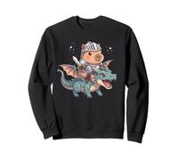 Dragon Capybara Knight Animal Medieval Ren Faire Graphic Sweatshirt