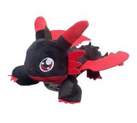 Dragon Car Accessory, Flying Dragon Stuffed Plush Animal with Suction Cup, Toothless Soft Plush Toys with Movable Wings for Car Decoration