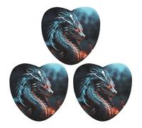 Dragon Car Air Freshener Hanging Incense Chips 3 Pack Automotive Scented Hanging Sheets Love form for Car Home Auto Interior Decor