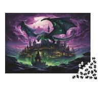 Dragon Castle Fantasy_1 Year in Pictures 1000 Piece with High Definition Print Personalised Jigsaws As Brain Teasers for Seniors And Winter Hobby 38x26cm/1000pcs