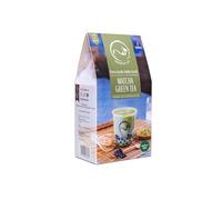 Dragon Cat Café Bubble/Boba Tea Kit (Pack of 3) Matcha Green Tea Flavour with Instant Tapioca Pearls and Tea Powder | Makes 3 Drinks | with 3 Paper Straws | BubbleTea Gift Set