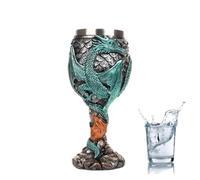Dragon Chalice - Medieval Goblet Wine Glass, Stainless Steel Cup Holder