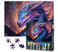 Dragon Challenging 1000 Piece Jigsaw Puzzles for Adults - 27.5x19.7 Inch Difficult Puzzle Fantasy Animal Art, Family Educational Games & Home Decor Relaxation Gift