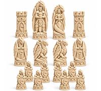 Dragon Chess Pieces, 16-Piece Single Side