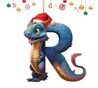 Dragon Christmas Decorations - 2D Acrylic Letter Car Ornament,Christmas Tree Ornament, Cute Decoration for Christmas Holiday Home