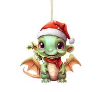 Dragon Christmas Ornament Cartoon Cute Dragon Christmas Tree Decorations Funny Acrylic Hanging Pendant UnusualDecorations Personalised Party Car Decor Novelty Baubles For Xmas Tree