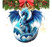 Dragon Christmas Ornaments, Fantasy Tree Decorations, Acrylic Dragon Pendants, Vintage Dragon Ornaments, Dinosaur Christmas Tree, Home Dragon Decor, Acrylic Fantasy Dragon Tree Decorations for Home
