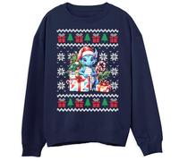 Dragon Christmas Sweatshirt Festive Adorable Christmas Jumper for Boys Girls Ugly Xmas Sweater for Children, 5-6 Years, Navy