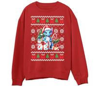 Dragon Christmas Sweatshirt Festive Adorable Christmas Jumper for Boys Girls Ugly Xmas Sweater for Children, 7-8 Years, Red