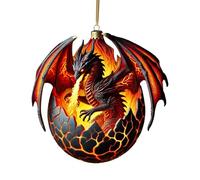 Dragon Christmas Tree Decorations | Fantasy Dragon Tree Pendants Christmas Pendants | Home Decoration Vintage Egg Dinosaur Christmas Ornaments for Home
