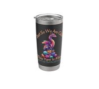 Dragon Colorful Yarn Eggs Just So We are Clear Yarn is Mine Stainless Steel Insulated Tumbler