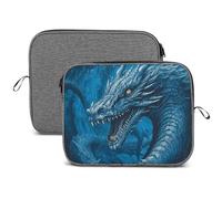 Dragon Cool Blue Laptop Sleeve Case Waterproof Shock Resistant Notebook Protective Bag Lightweight Carrying Case Compatible 14 Inch Laptop