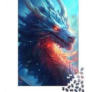 Dragon Cool Paper Jigsaw Puzzles 1000 Pieces Jigsaw Creative Rectangular Large Family Puzzle Game Artwork for Adults Teens 1000pcs (38x26cm)