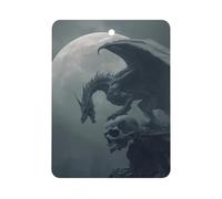 Dragon Cool Skull Car Air Freshener Decorative Hanging Aromatherapy Tablets for Car Trucks Square