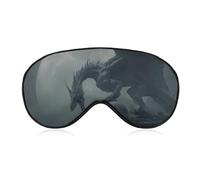 Dragon Cool Skull Sleep Mask Lightweight Blindfold Eye Mask with Adjustable Strap for Men Women
