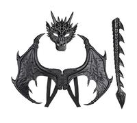 Dragon Cosplay Accessories For Halloween Crashes Set With Wings And Tail | Fantastic Costume Accessories For Kids | Cosplay Accessories For Youth Performance