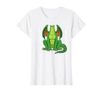 Dragon Costume Halloween Fantasy Creature Design Value Graphic T-Shirt, Women, White, S