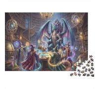 Dragon Council 1000 Piece Jigsaw Puzzle,Stress Relief,Impossible Challenge,Adults & Kids 14+ Mages,Home Wall Decor,Gift Idea,Premium Cardboard,Educational Toy 52x38cm