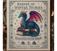 Dragon Cross-Stitch Kit, Fantasy Magic Book DIY Stamped Embroidery Kit, Dragon Stamped Embroidery Kits for Beginners Adults, for Home Decor & Gift (#d)