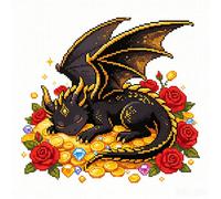 Dragon Cross Stitch Kit for Adults & Beginners - Dragon Full 14CT 2 Strand
