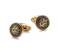 Dragon Cufflinks for Men, Norse Viking Dragon Cufflinks, Celtic Dragon Totem Enamel Cuff Links, Dragon Shirt Tuxedo Cufflinks, Punk Animal Cufflinks French Cufflinks, Best Man Wedding Cufflinks Gifts
