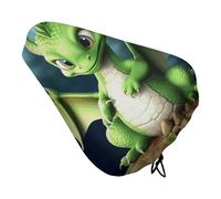 Dragon Cute Bike Seat Cover for Men Women Water Repellent Exercise Bike Seat Cushion Adjustable Bicycle Seat for Outdoor Biking
