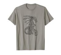 Dragon Cycling Bicycle Funny Biker Animal Riding Cool Bike T-Shirt