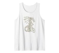Dragon Cycling Bicycle Funny Biker Animal Riding Cool Bike Tank Top