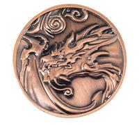Dragon D2 Coin - Antique Bronze Color