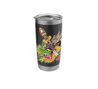 Dragon Dagger Tattoo Flash Stainless Steel Insulated Tumbler