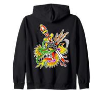 Dragon Dagger Tattoo Flash Zip Hoodie