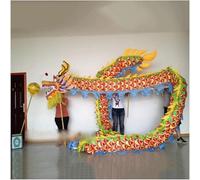 Dragon Dance Lion Dance Head - Silk Decorative Piece for Chinese New Year Party Performance and Festive Celebrations