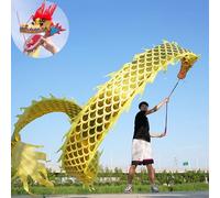 Dragon Dance Ribbons Dragon Poi Ribbon For Fitness Sports Gym Dance Juggling Multicolor Multiple Sizes(Red,10M)(Yellow,6M)