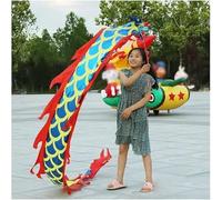 Dragon Dance Streamer Fitness , Dragon Dance Fitness Streamer Polyester Ribbon Multicolor Multiple Sizes Outdoor Sport Dance(Blu,2m/6.6ft)