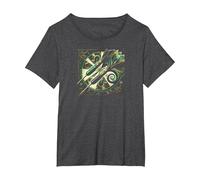 Dragon Dart T-Shirt, Women's Plus, Dark Heather Grey, 4X