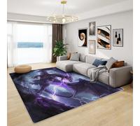Dragon Decorations - Fantasy Dragon Rug, Magic Themed Rugs for Living Room Bedroom, Washable Non Slip Soft Small Carpet, Patterned Area Rugs & Home Decor 60x90 cm