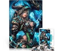 Dragon Demon Elf Warrior1000 Pieces Jigsaw Puzzles for Adults Family Game for and Fun at Home Activities, Birthday Present,Travel Gifts, 38x26cm