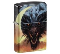 Dragon Design Glow in The Dark Green Matte Pocket Lighter