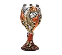 Dragon Design Wine Goblet, Medieval Dragon Wine Goblet 4oz Stainless Steel with Attractive Design, Romantic Novelty Gothic Gift for Daily Party