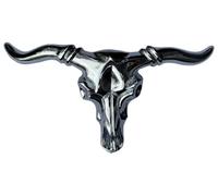 DRAGON DESIGNS TANSIDE LTD. Long Horn Steer Bull Skull Western Belt Buckle