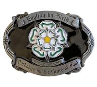 DRAGON DESIGNS TANSIDE LTD. Yorkshire By The Grace of God Belt Buckle with Presentation Box